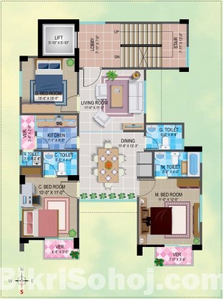 850sft 3Bed 37 Lac Road-11 Kallyan Pur